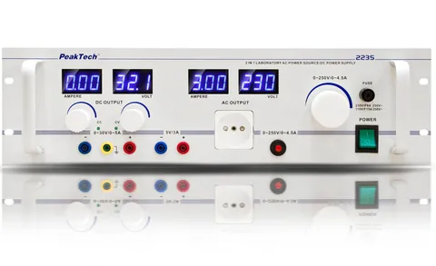 PeakTech® P 2235» Skilletransformator Justerbar, 1000 W, 0–30 V/5 A