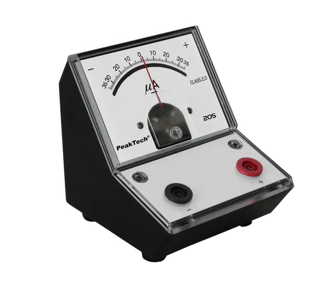 PeakTech® P 205-08» Analog galvanometer ,+/- 35µA DC 