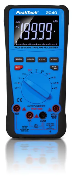 PeakTech&#174; P 2040&#187; Digitalt multimeter True RMS 1000V, 20 000 tellinger, USB