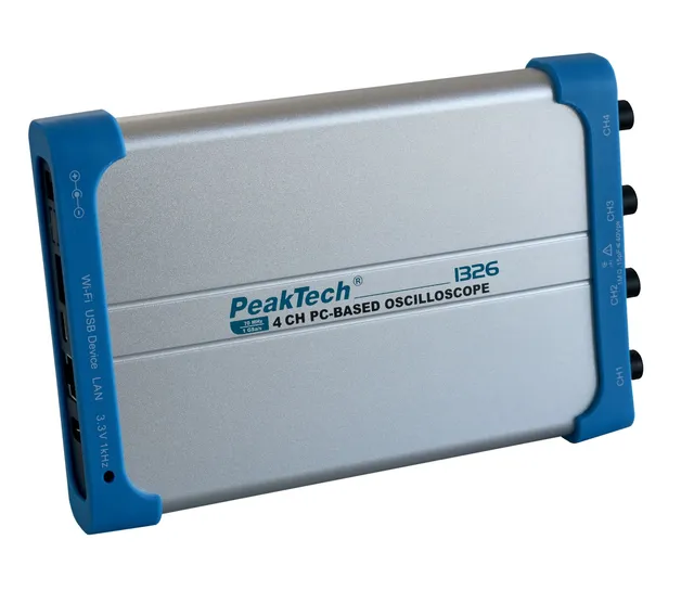 PeakTech® P 1326» 70 MHz / 4 kanaler GS/s PC-oscilloskop, USB og LAN 
