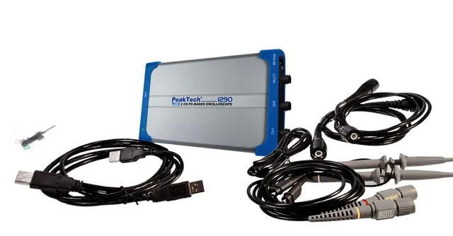 PeakTech® P 1290» 20 MHz / 1 kanal 100 MS/s PC-oscilloskop med USB 