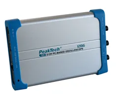 PeakTech&#174; P 1286&#187; 100 MHz/2 kanaler 1 GS/s PC-oscilloskop med USB og LAN