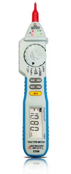 PeakTech&#174; P 1080&#187; 600V AC/DC pennmultimeter ~ 2000-sifret LCD