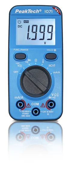 PeakTech&#174; P 1071&#187; 600V AC/DC multimeter med NCV og spenningstest