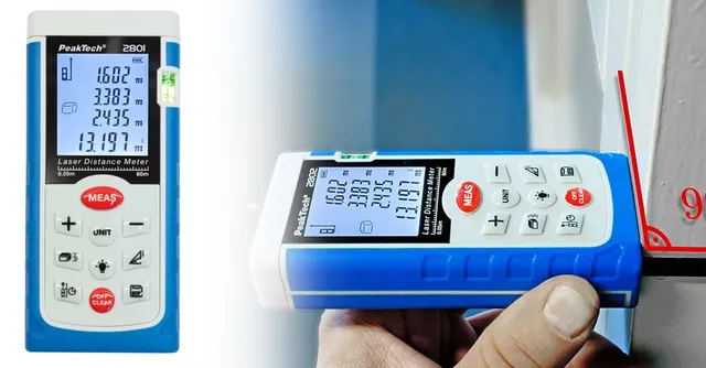PeakTech® P 2801» Laseravstandsmåler opptil 60 meter 