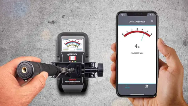 Tramex CME5 fuktsøker for betong. 