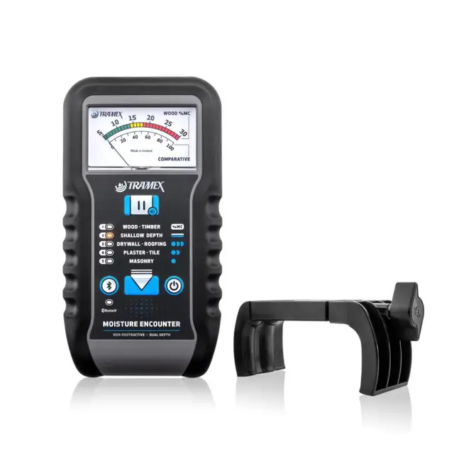 Tramex ME5 fuktsøker for tre, innervegger, fliser og murverk. 