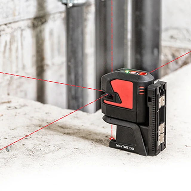 Leica Lino P5-1 selvnivellerende 5-punktslaser, rød laser 