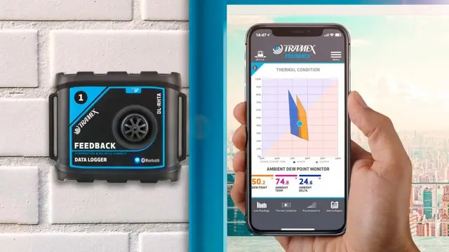 Tramex DL-RHTA fukt- & temp logger. 
