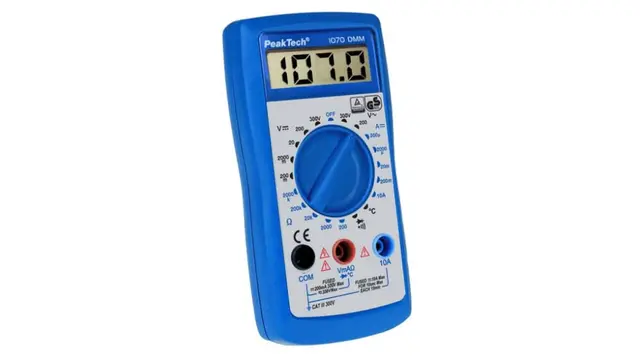 PeakTech® P 1070» 300V AC/DC digitalt multimeter ~ 2000 sifre LCD 