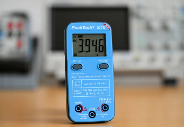 PeakTech® P 1073» 600V AC/DC smart multimeter med NCV og live-test 
