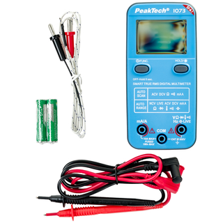 PeakTech® P 1073» 600V AC/DC smart multimeter med NCV og live-test 