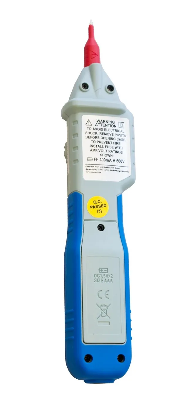 PeakTech® P 1080» 600V AC/DC pennmultimeter ~ 2000-sifret LCD 