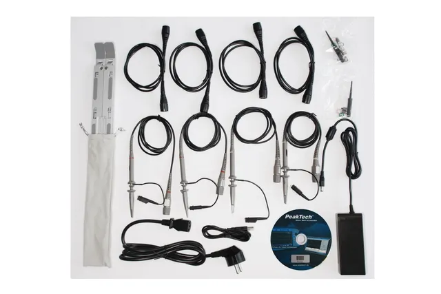 PeakTech® P 1212» 100 MHz 4 kanaler, 1 GS/s nettbrettoscilloskop 