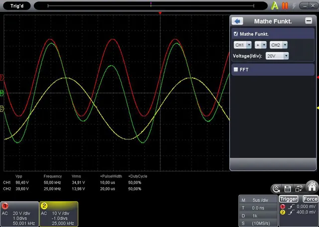 PeakTech® P 1290» 20 MHz / 1 kanal 100 MS/s PC-oscilloskop med USB 