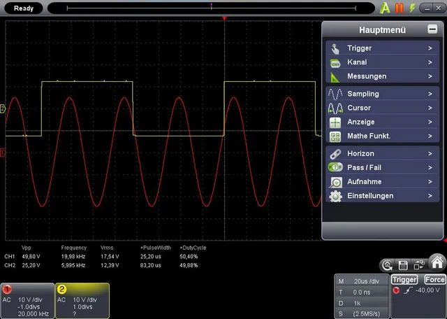 PeakTech® P 1290» 20 MHz / 1 kanal 100 MS/s PC-oscilloskop med USB 