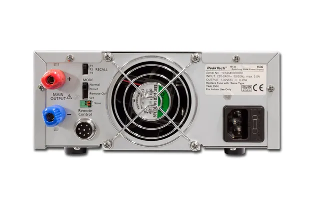PeakTech® P 1530» Lab-strømforsyning DC 1–16 V / 0–60 A 