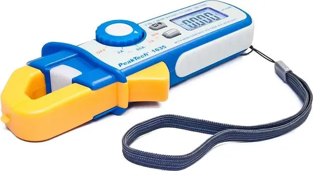 PeakTech® P 1635» Lekkasjestrømtang 2/80 A AC/DC, 1 mA oppløsning 