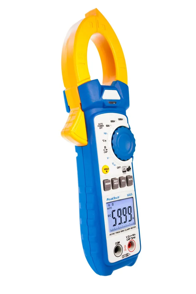 PeakTech® P 1665» TrueRMS strømtang 6000 tellinger 1000 A AC/DC 