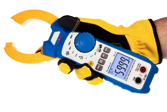 PeakTech® P 1665» TrueRMS strømtang 6000 tellinger 1000 A AC/DC 