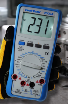 PeakTech® P 2005 A» Digitalt multimeter 2000 tellinger, 1000V, 10 A AC/DC 