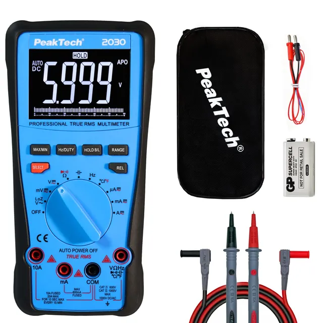 PeakTech® P 2030»  Digitalt multimeter True RMS 1000V, 6000 tellinger 