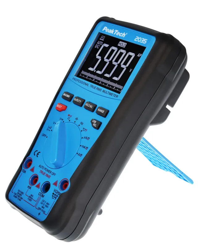 PeakTech® P 2035» Digitalt multimeter True RMS 1000V, 6000 tellinger, USB 