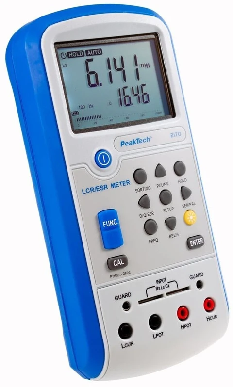 PeakTech® P 2170» LCR-/ESR-måler 100 Hz - 100 kHz, med USB 