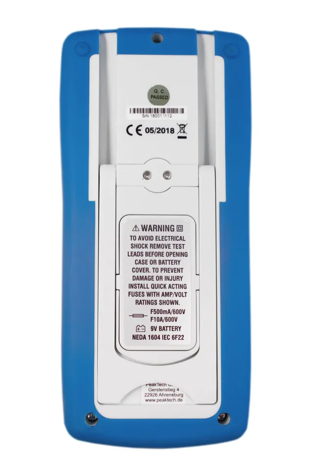 PeakTech® P 3340» Digitalt multimeter 4000 tellinger, 600 V AC/DC 