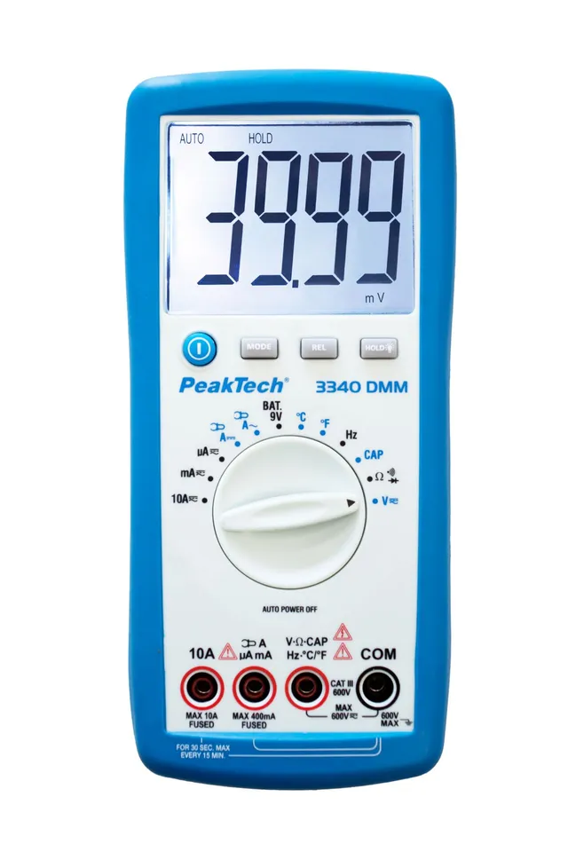 PeakTech® P 3340» Digitalt multimeter 4000 tellinger, 600 V AC/DC 