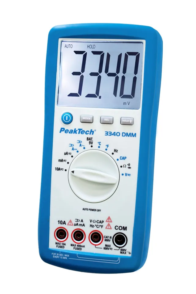 PeakTech® P 3340» Digitalt multimeter 4000 tellinger, 600 V AC/DC 
