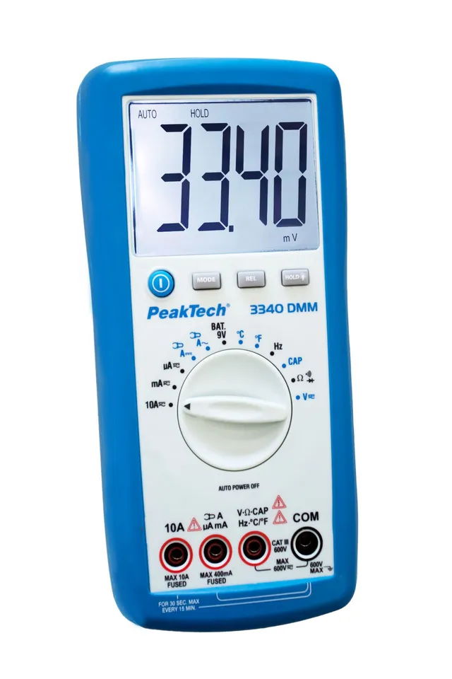 PeakTech® P 3340» Digitalt multimeter 4000 tellinger, 600 V AC/DC 