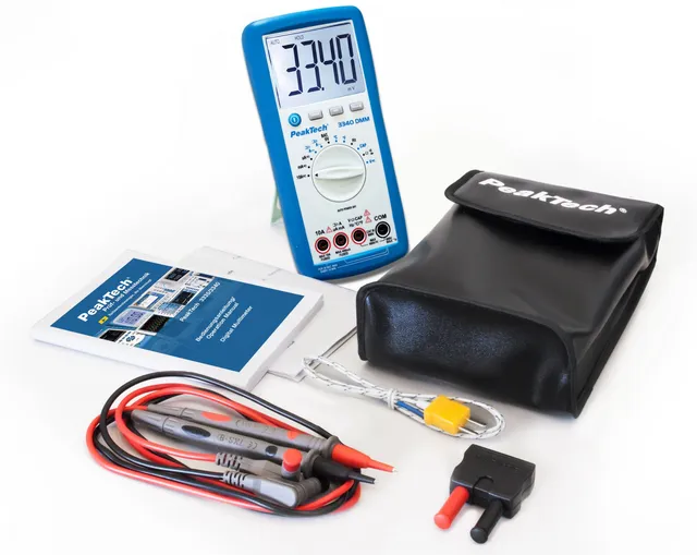 PeakTech® P 3340» Digitalt multimeter 4000 tellinger, 600 V AC/DC 