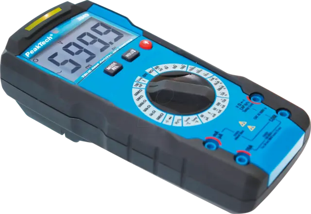 PeakTech® P 3349» Digitalt multimeter TrueRMS 6000 tellinger, manuel 