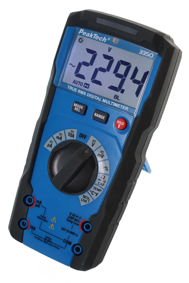 PeakTech® P 3350» Digitalt multimeter TrueRMS  6000 tellinger, auto-område 