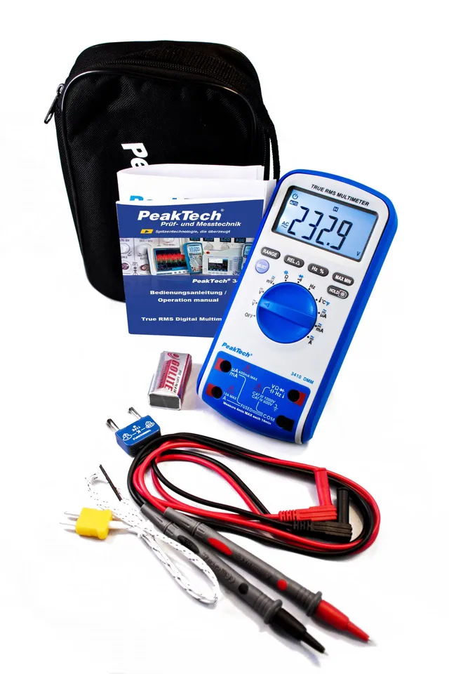 PeakTech® P 3410» Digitalt multimeter 6000 tellinger med TrueRMS 