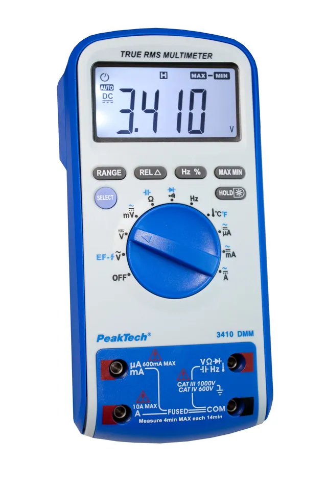 PeakTech® P 3410» Digitalt multimeter 6000 tellinger med TrueRMS 