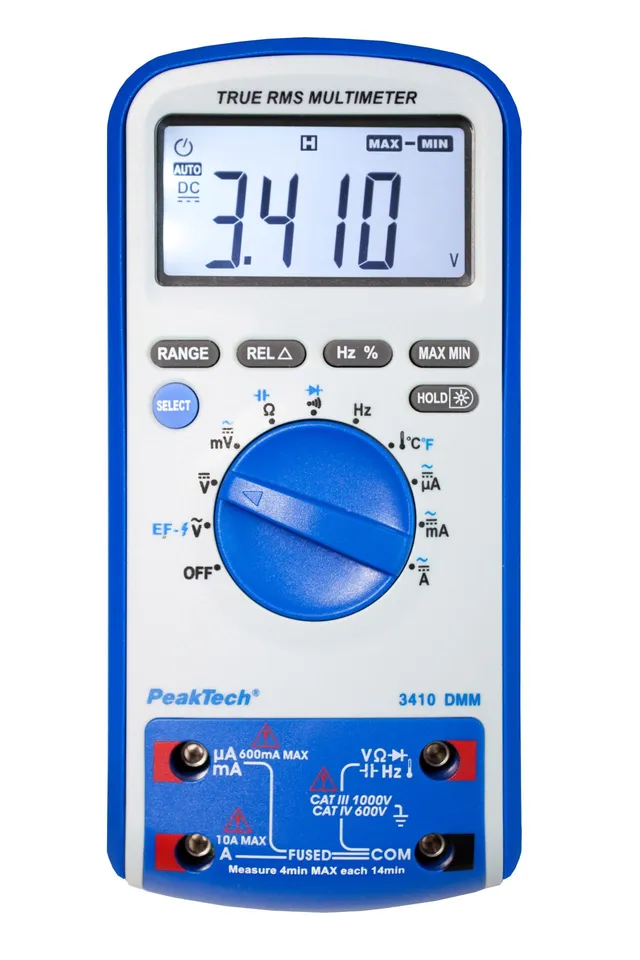 PeakTech® P 3410» Digitalt multimeter 6000 tellinger med TrueRMS 