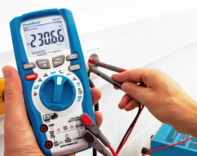 PeakTech® P 3441» Digitalt multimeter TrueRMS 60 000 tellinger ~ 1000V AC/DC 