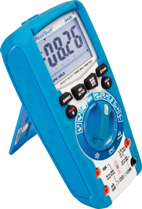 PeakTech® P 3445» Digitalt multimeter TrueRMS 6000 tellinger, IP67, BT 