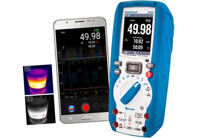 PeakTech® P 3450 A» TrueRMS multimeter og termisk kamera 