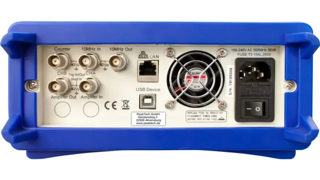 PeakTech® P 4046» 2-kanals vilkårlig bølgeformgenerator, 1 µHz -160 MHz 