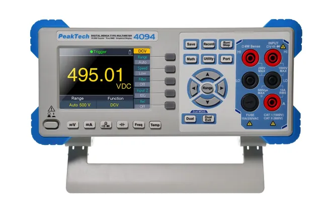 PeakTech® P 4094» Grafisk benkmultimeter 55 000 tellinger med TFT 