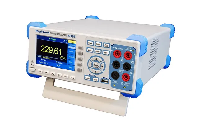 PeakTech® P 4095» Grafisk benkmultimeter 60 000 tellinger med TFT 