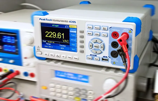 PeakTech® P 4095» Grafisk benkmultimeter 60 000 tellinger med TFT 
