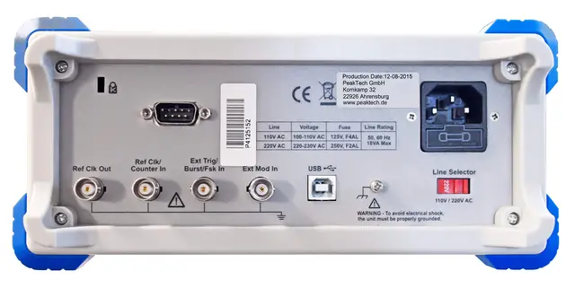 PeakTech® P 4125» 2-kanals vilkårlig- funksjonsgenerator, 1 µHz - 25 MHz 