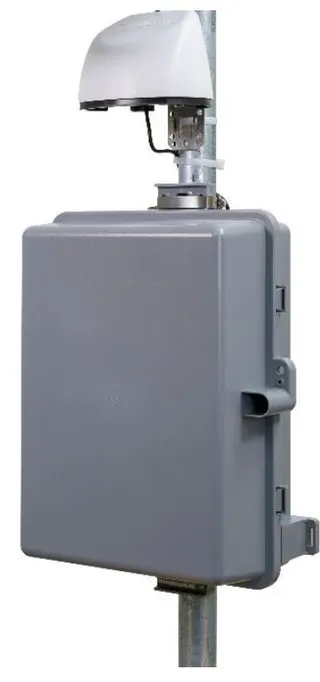 Mobilt modem med utendørskapsling Med strømforsyning og monteringsutstyr 