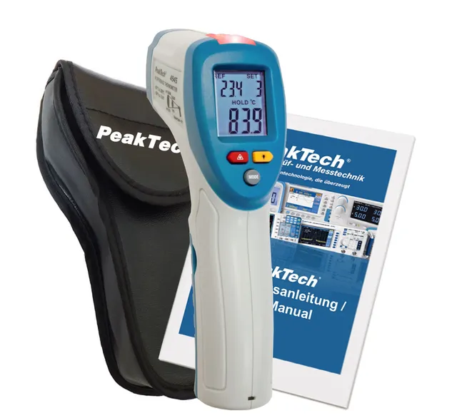 PeakTech® P 4945 IR-differansetermometer med LED-fargeindikator 