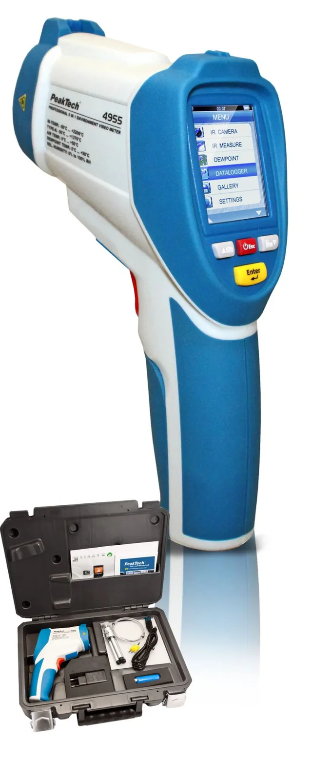 PeakTech® P 4955» IR-termometer (-50 … +2200°C, datalogger, video) 