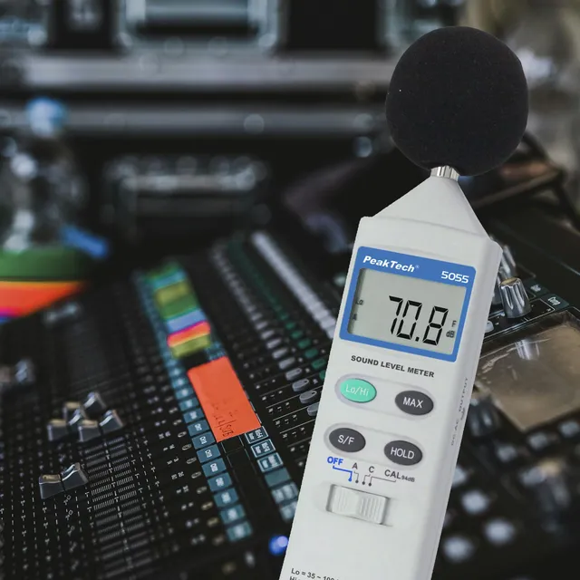 PeakTech® P 5055» Digital lydnivåmåler 3 1/2-sifret 